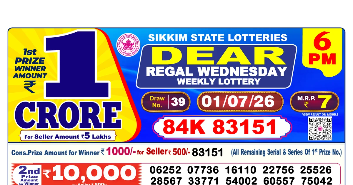 Nagaland State Today Lottery Result 6 PM 1 July 2026