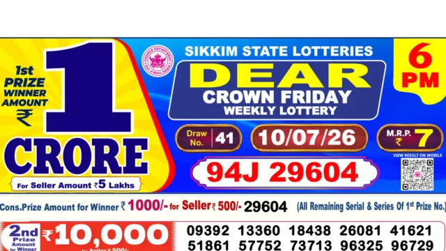 Nagaland State Today Lottery Result 6 PM 10 July 2026