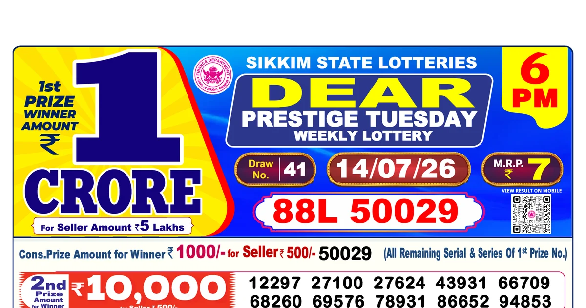Nagaland State Today Lottery Result 6 PM 14 July 2026